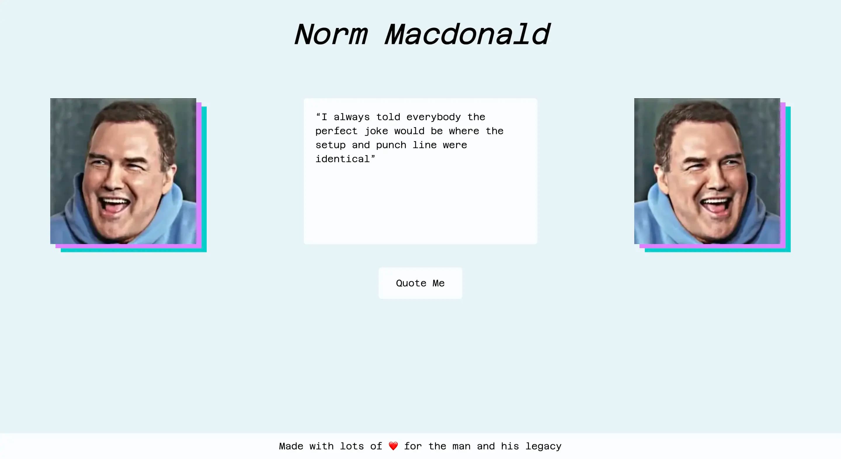 Norm MacDonald Quotes Website Screenshot